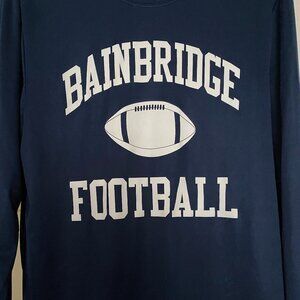 Bainbrisge Island WA Football Navy Blue Jersey Top Mens MD